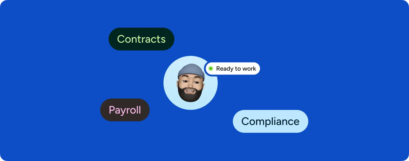 Hired candidates connecting from around the world