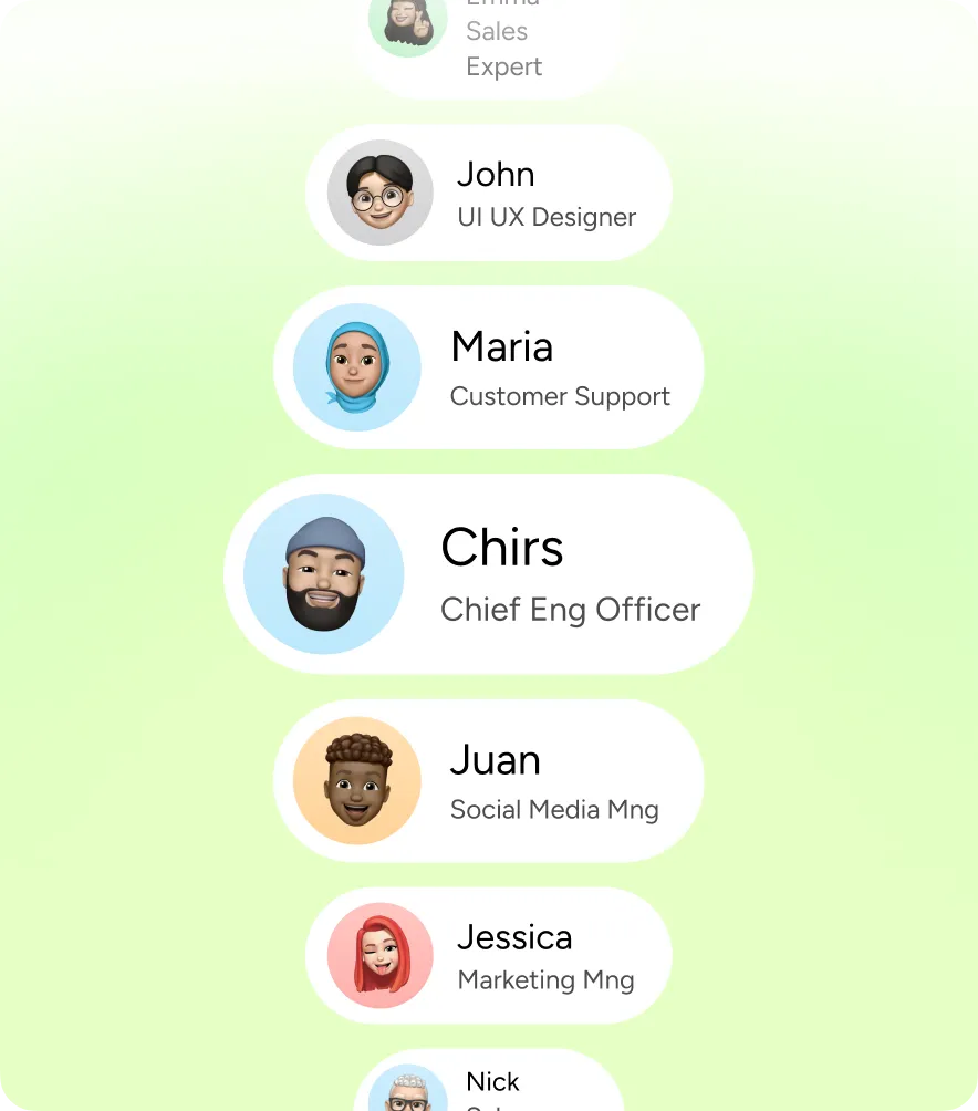Stack of shortlisted candidate profiles